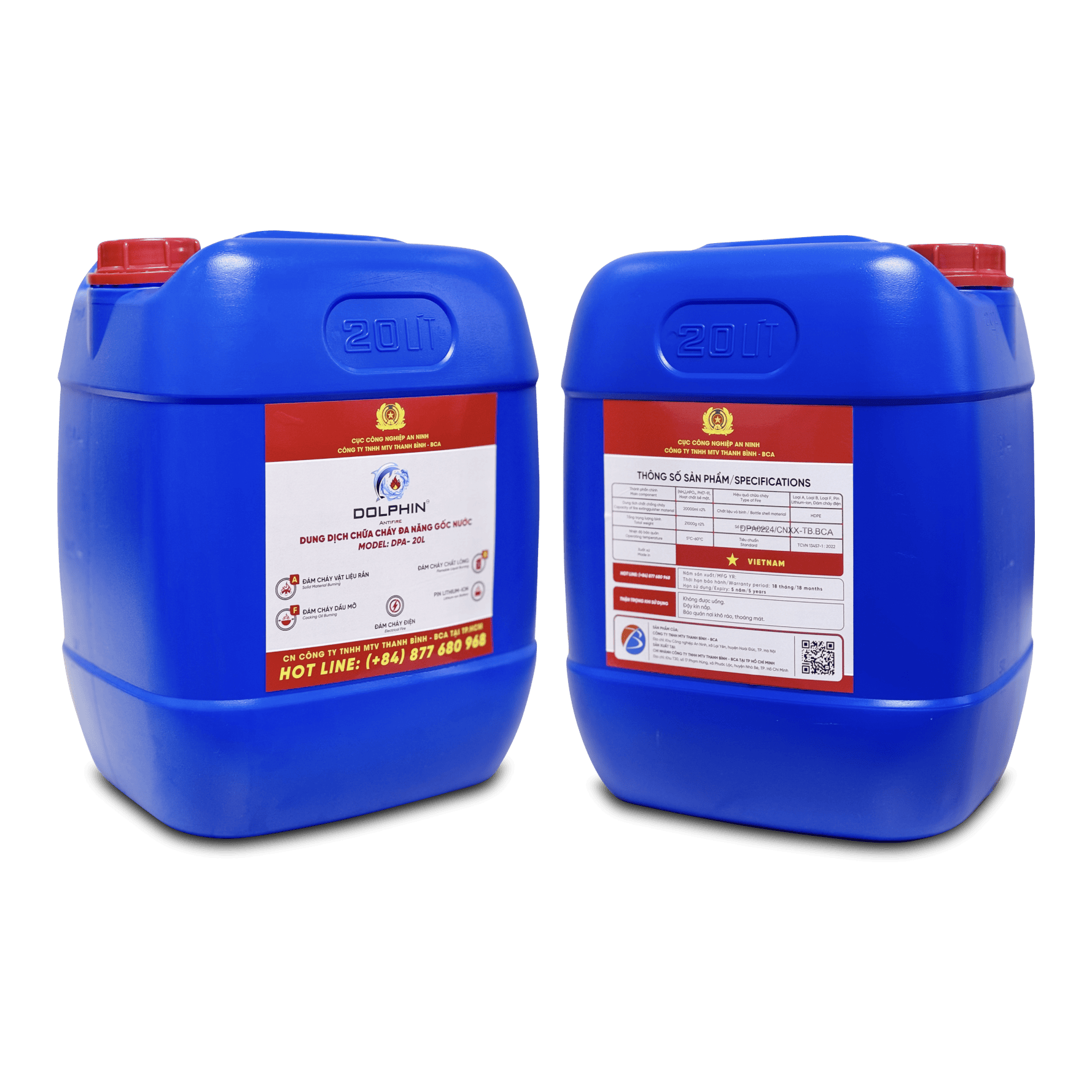 Dung dịch chữa cháy đa năng gốc nước Dolphin DPA-20L